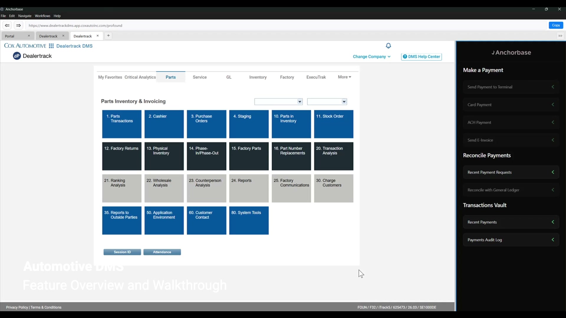 DealerTrack Payment Workflow: Demo Screenshots From Inside the DMS